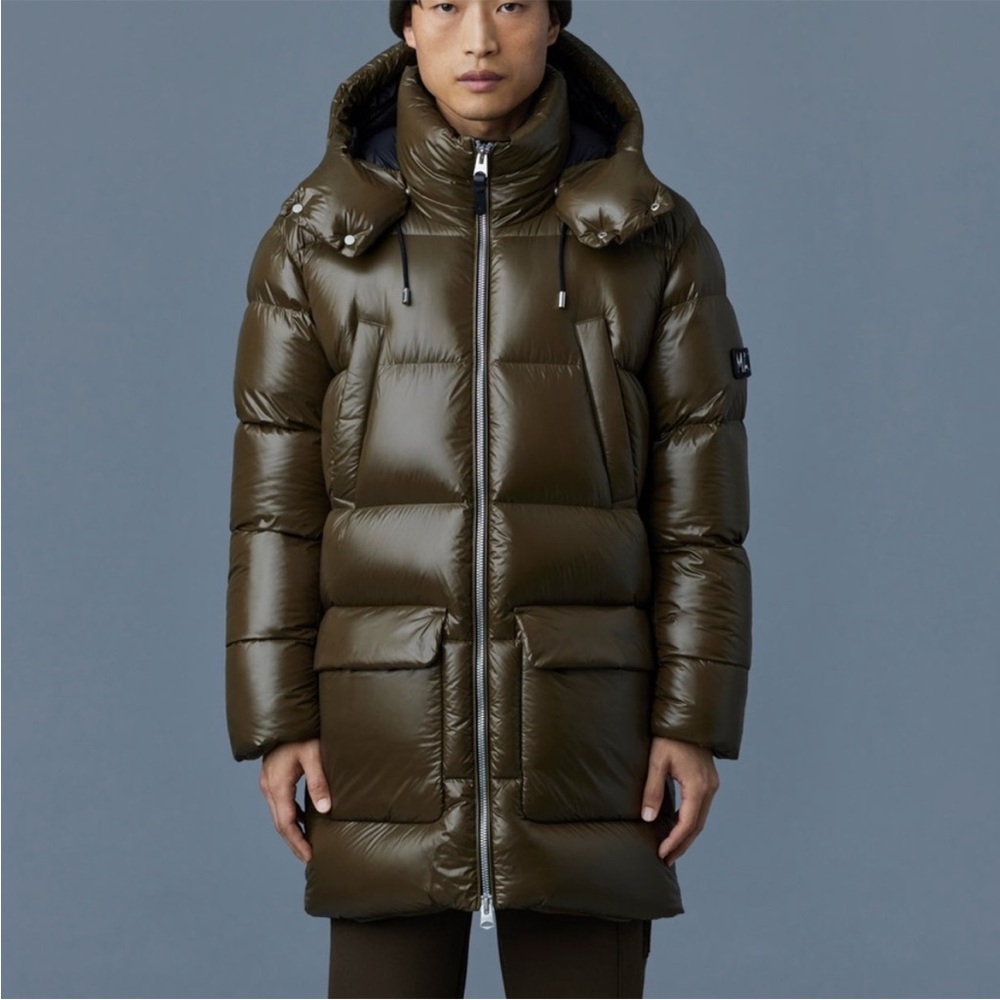 Mackage Army Green Puffer Coat - Picture 6 of 9